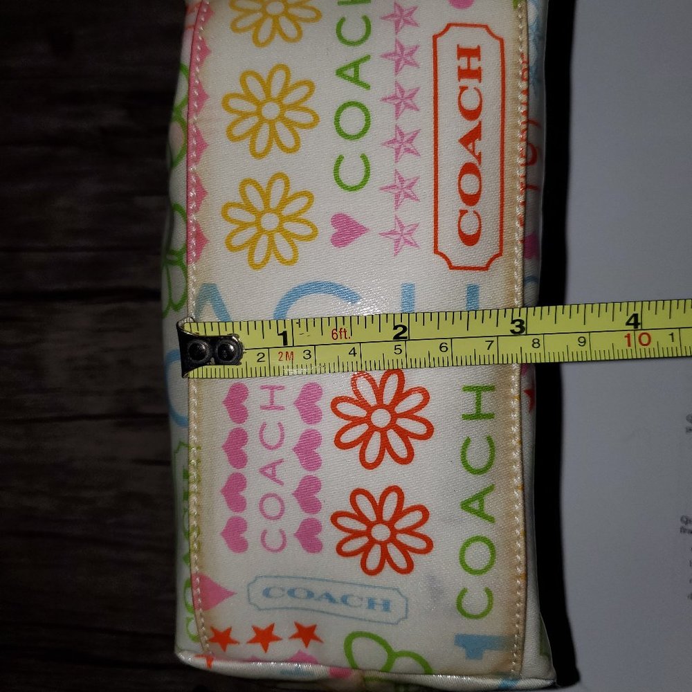 Coach Classic Logo Off White & Multi-colored Mini Bag RARE *see description* - Picture 8 of 16